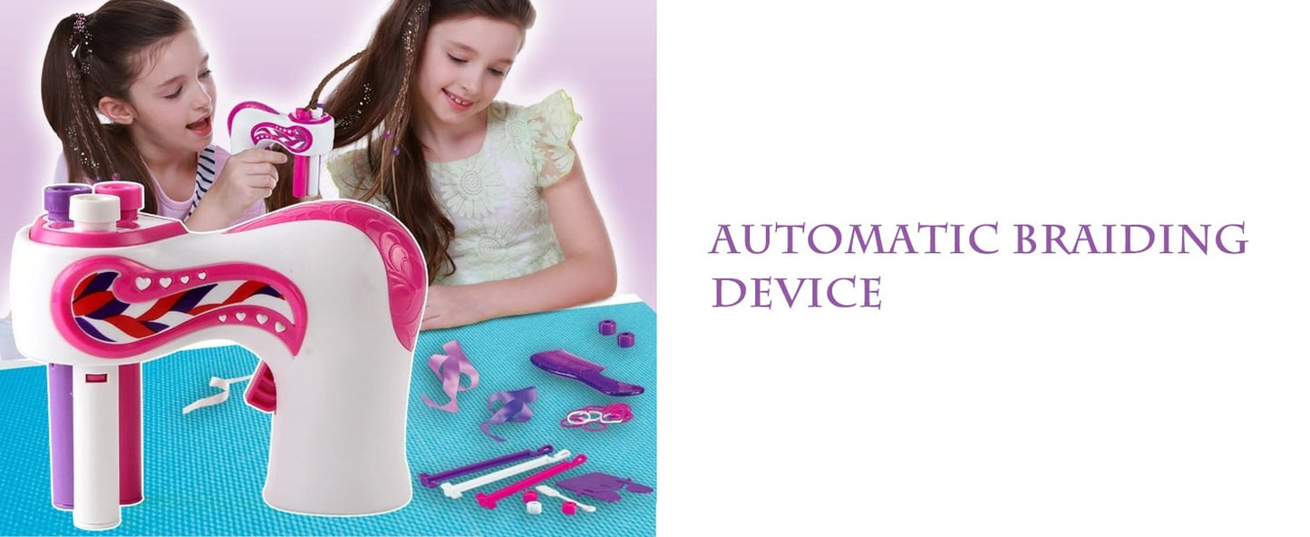 Electric Hair Braider Kit, Automatic Rotating Hair Twisting Machine for Kids DIY Styling Toy