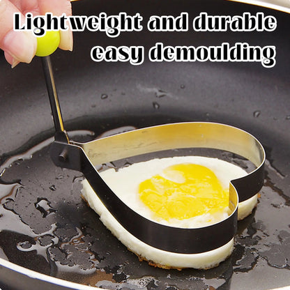 🔥Hot sale 49% off 🔥 5 Counts Set Fried Egg Rings Molds, Multifunctional Breakfast Tool