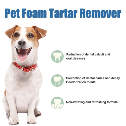 🏆Flash Sale#🔥Pet Tartar Remover Foam – Fresh Breath & Healthy Teeth, No Brushing Needed -8RH7