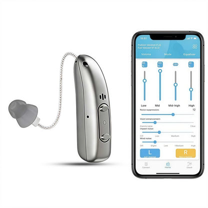 Smart Self-Fitting Bluetooth Hearing Aids (App Controlled)