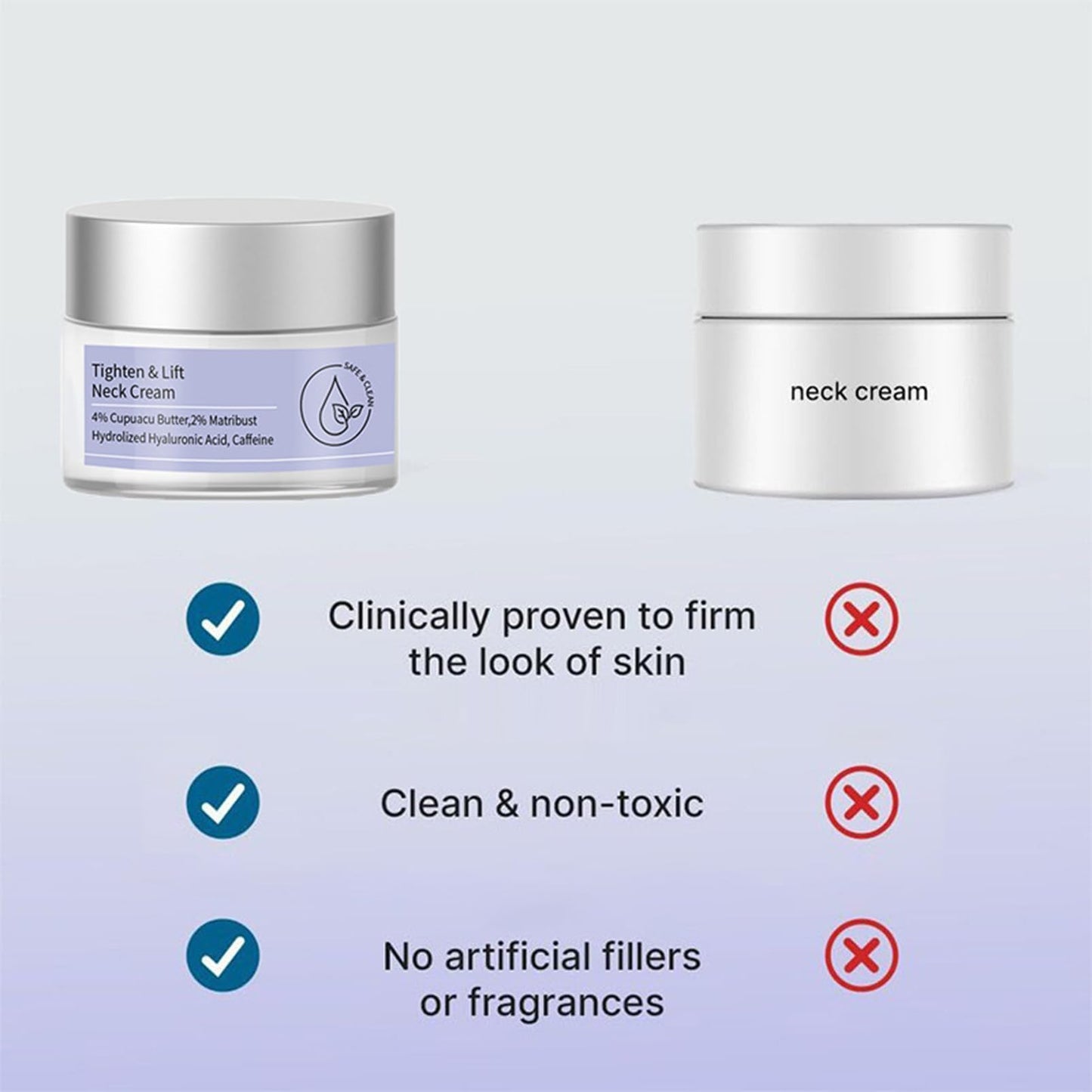 Tighten & Lift Firming Neck Cream, Neck Firming Cream - Best for Tightening Sagging Skin