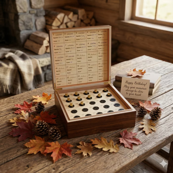 ⏰Last 4 hours Sale: Save 49%-✨100% Handcrafted Solid Wood Hunting Memory Box (Basic)