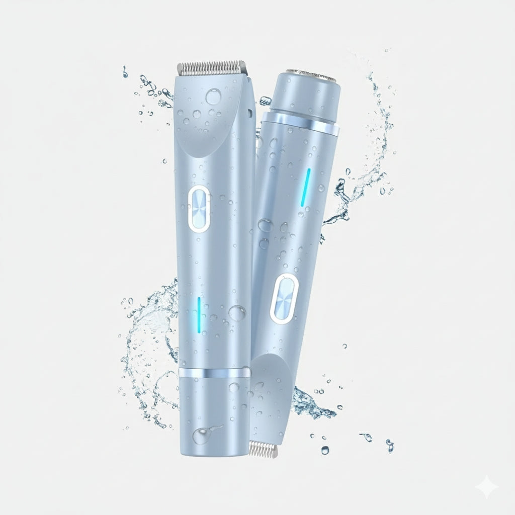🔥Hot Sale 50% OFF🔥2-in-1 Painless Bikini Hair Trimmer
