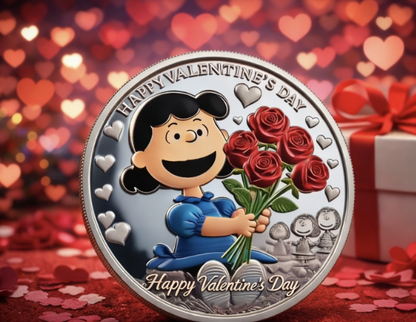 Lucy & Charlie Brown Valentine Coin