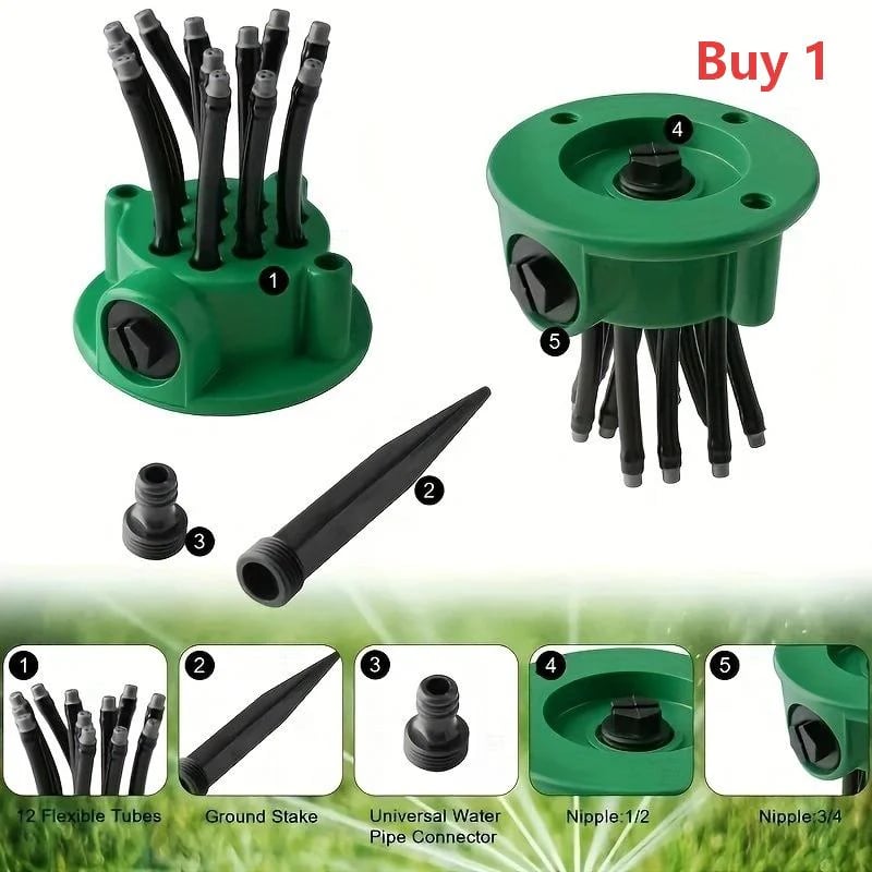 🏆Flash Sale🌳 360° Automatic Rotary Garden Sprinkler — Full Coverage Precision Irrigation, Keep Every Inch of Your Lawn Vibrant & Green (49% OFF)