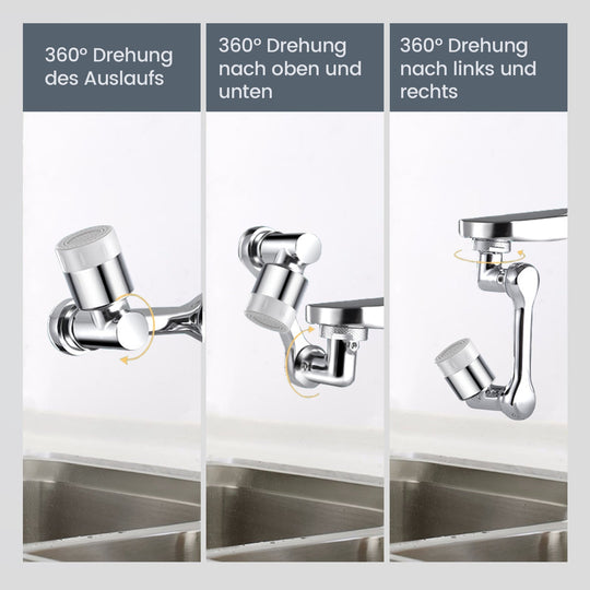 TwistTap™ - 1080 degree rotatable extension tap