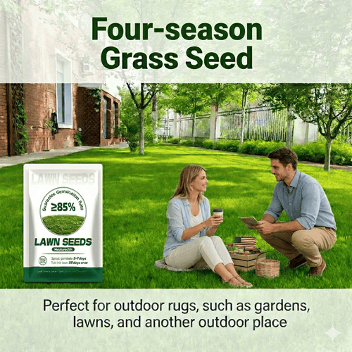 🔥Hot sale 49% off🔥 🌱 2026 Four Seasons Evergreen Grass | Durable, Vibrant Green All Year
