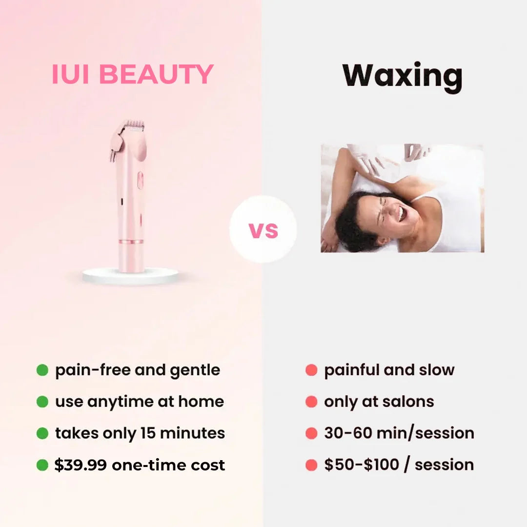 🔥Hot Sale 50% OFF🔥2-in-1 Painless Bikini Hair Trimmer