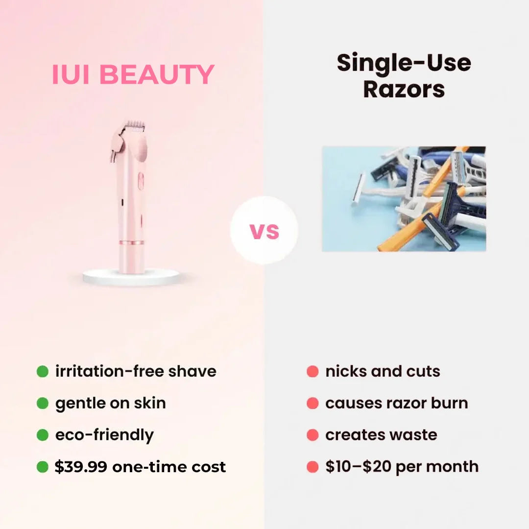 🔥Hot Sale 50% OFF🔥2-in-1 Painless Bikini Hair Trimmer