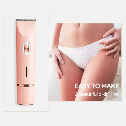🔥Hot Sale 50% OFF🔥2-in-1 Painless Bikini Hair Trimmer