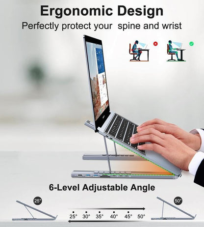 ⚡Hot Sales 49% OFF🔥 8-in-1 USB-C Laptop Stand,Best Gifts💻
