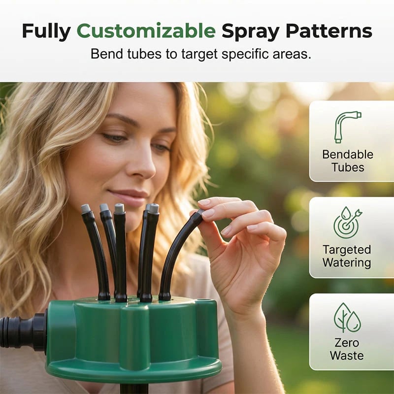 🏆Flash Sale🌳 360° Automatic Rotary Garden Sprinkler — Full Coverage Precision Irrigation, Keep Every Inch of Your Lawn Vibrant & Green (49% OFF)