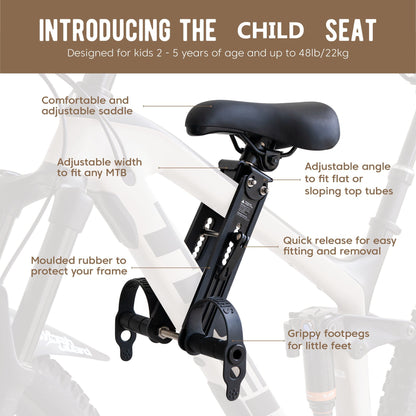 🔥Father's Day 60% OFF -[Authorization] Front Mounted Child Bike Seat