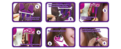 Electric Hair Braider Kit, Automatic Rotating Hair Twisting Machine for Kids DIY Styling Toy