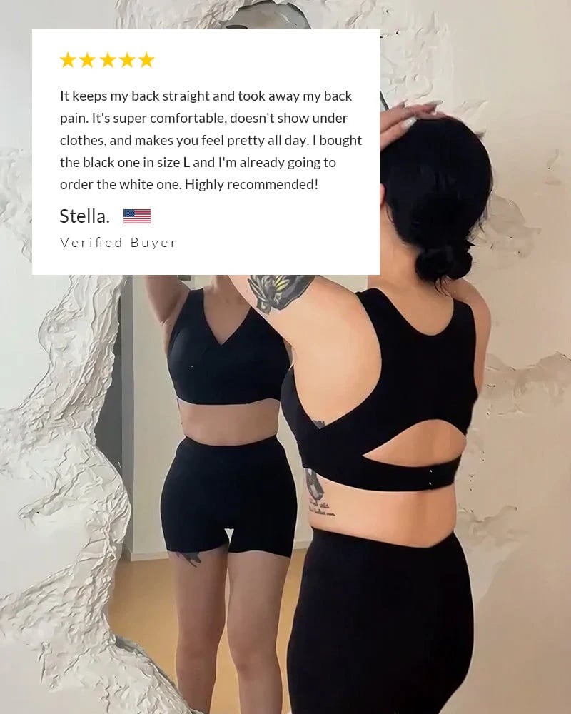 🏆Flash Sale#Front Closure Cross-Back Wireless Posture Bra