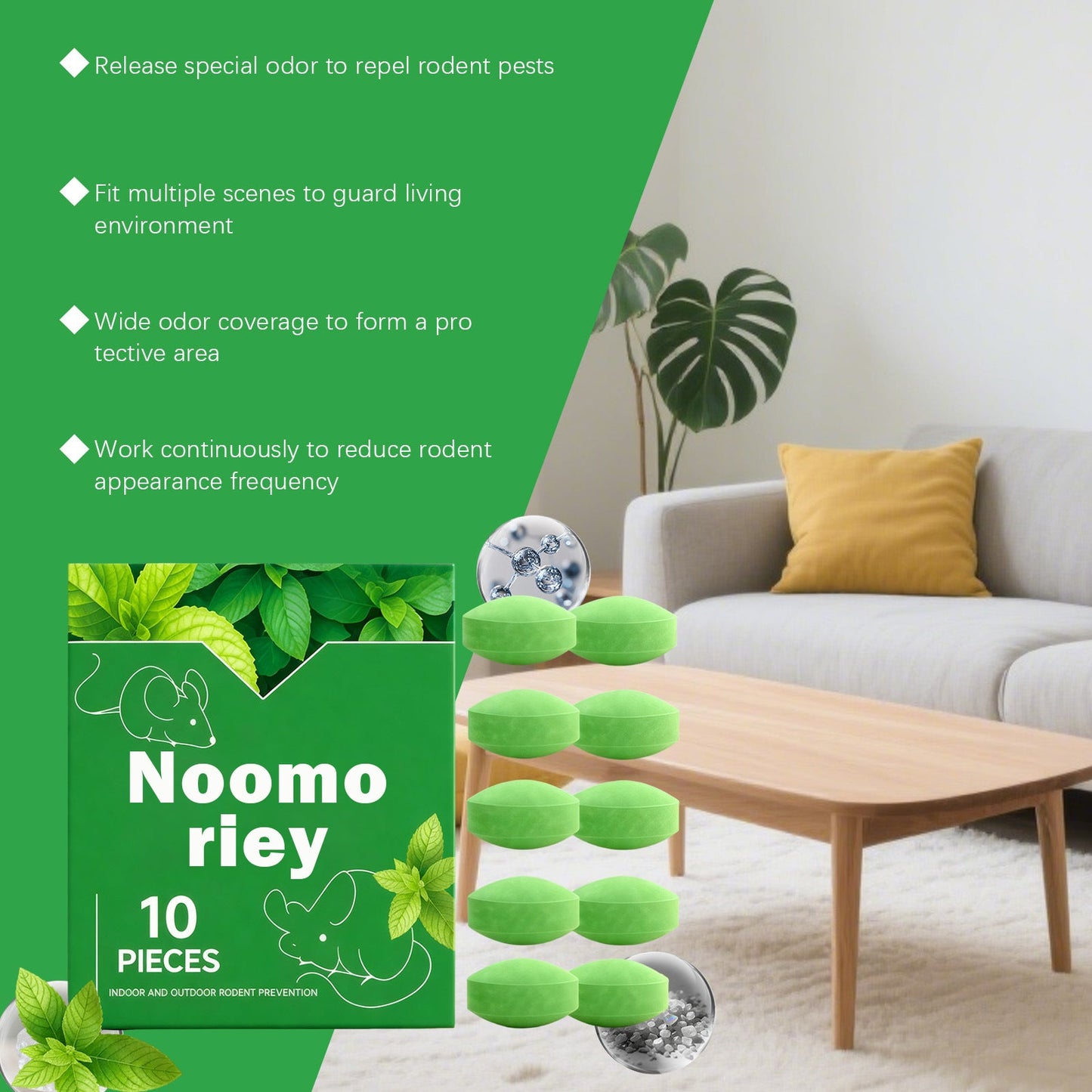 🔥HOT SALE 49% OFF🔥-10- Pack Popular Natural Rodent Repellent Balls