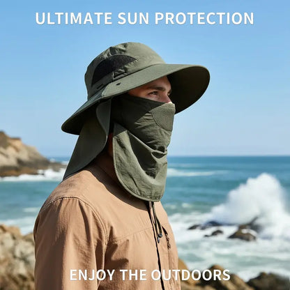 HOT SALE 50% OFF🔥 Fisherman's Hat Detachable Outdoor Sun-Protective Face Covering
