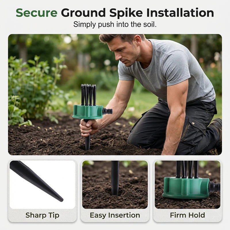 🏆Flash Sale🌳 360° Automatic Rotary Garden Sprinkler — Full Coverage Precision Irrigation, Keep Every Inch of Your Lawn Vibrant & Green (49% OFF)