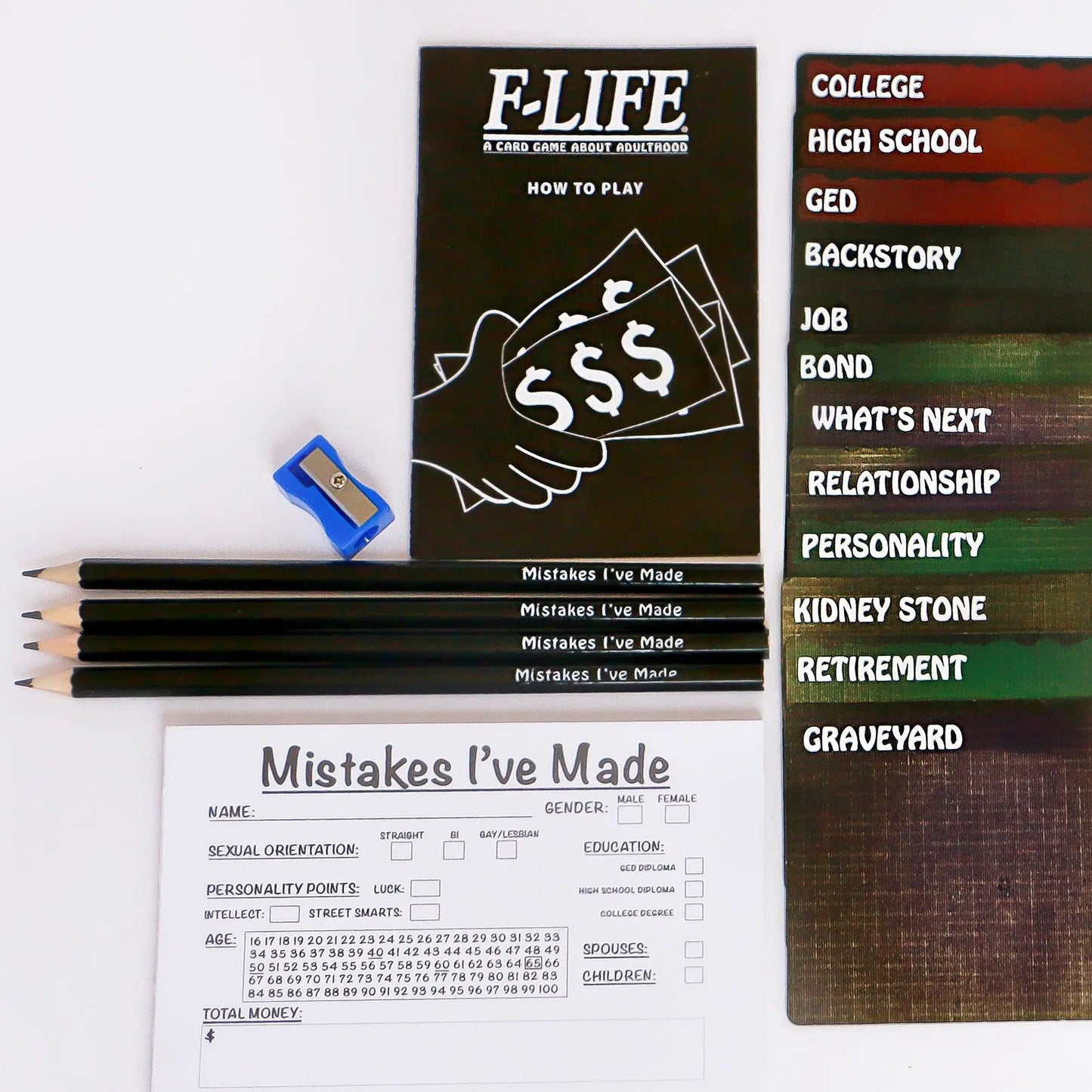 F-Life: A Card Game About Adulthood - Dark-Humored Party Game