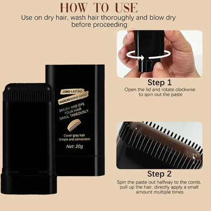 🔥HOT SALE 49% OFF 🔥 Touchup Pro Stick – Instant Grey Coverage & Natural Black Shine