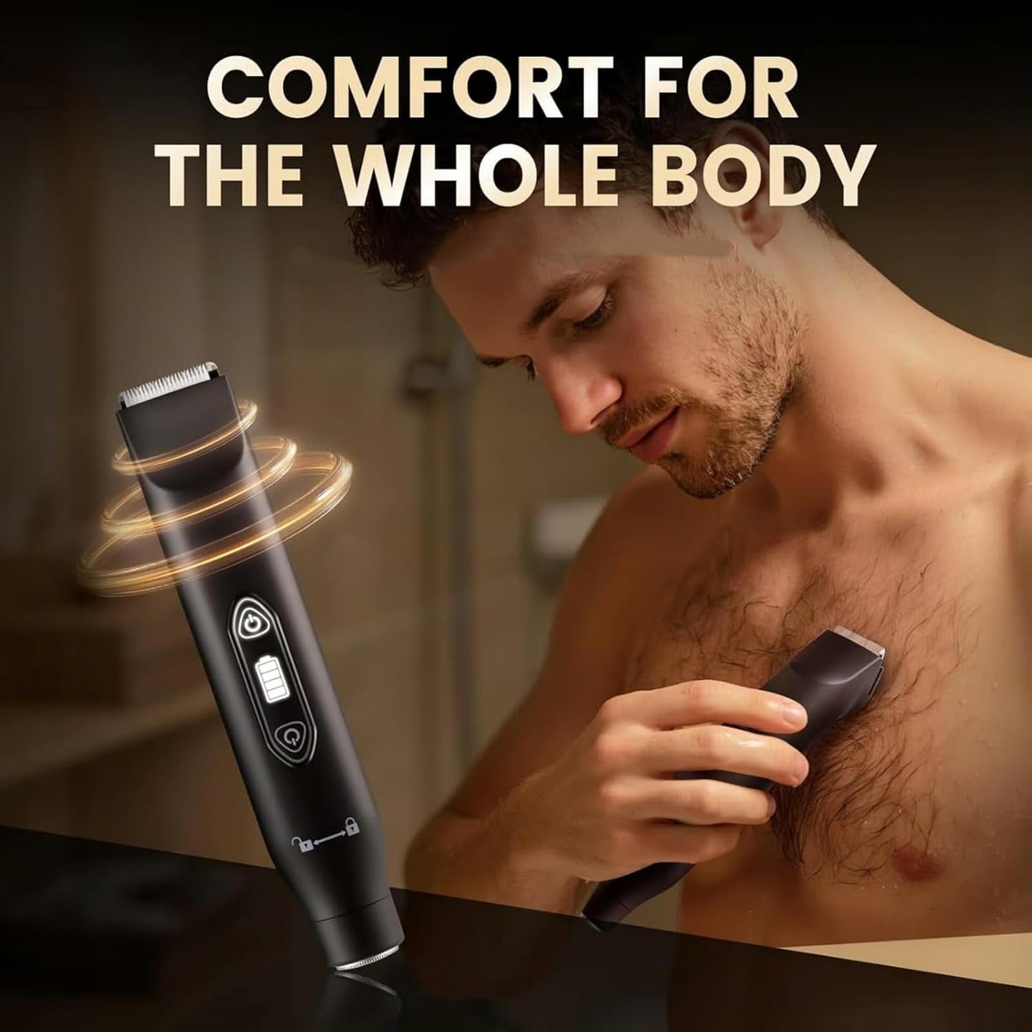 Last Day 49% OFF🔥 3-in-1 Electric Shaver & Nose Hair Trimmer for Face & Body Black