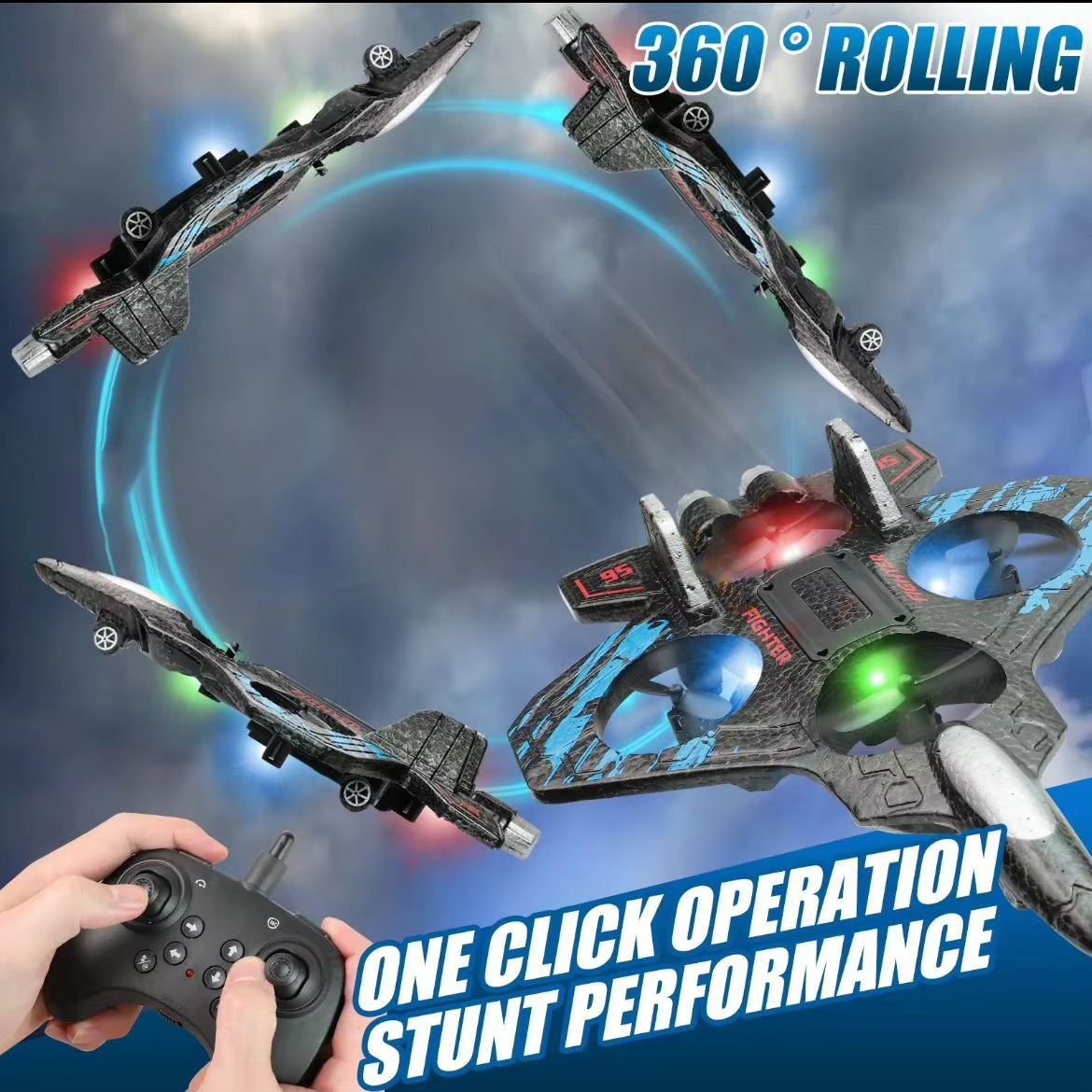 🔥Last day clearance🔥Wireless Remote-controlled Glider Toy Foam Airplane