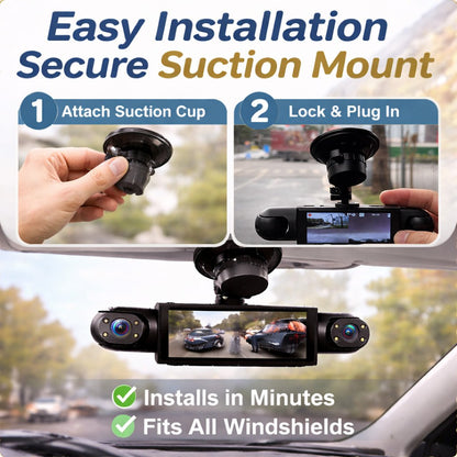 🔥Last Day 49% OFF🚗4-Channel 1080P Dash Camera with Night Vision