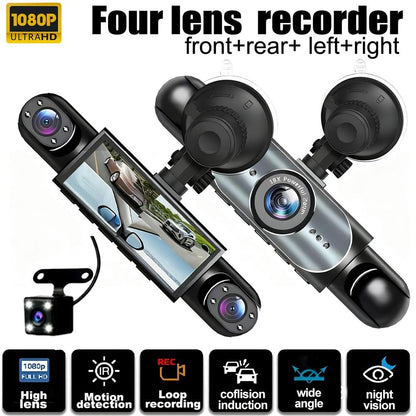 🔥Last Day 49% OFF🚗4-Channel 1080P Dash Camera with Night Vision