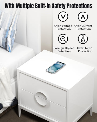 Last Day 49% OFF🔥-Invisible Wireless Charger, 0-30mm Under Desk Wireless Charger