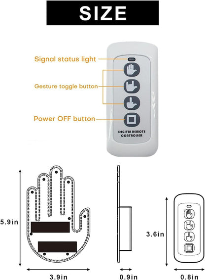 🔥HOT SALE 49% OFF🔥-Gesture Led Hand Sign, Hand Light for Car