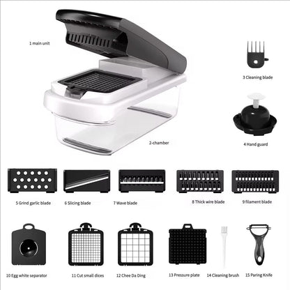 🔥Hot sale 49% off🔥 New multi-functional kitchen vegetable chopper with seven blades