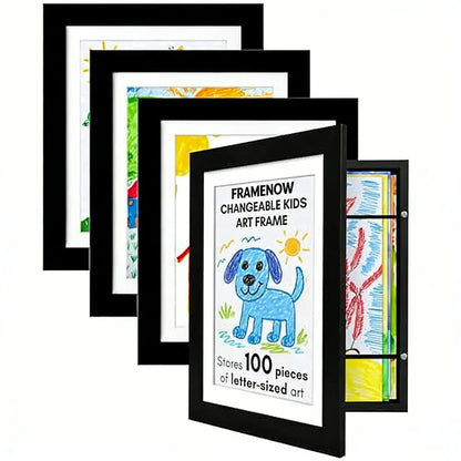 🎁Buy 2 Get 1 Free🎁Kids Art Frame, Front-Opening Art Gallery Display, Stores Up to 100+ Artworks