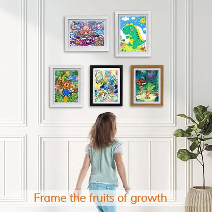 🎁Buy 2 Get 1 Free🎁Kids Art Frame, Front-Opening Art Gallery Display, Stores Up to 100+ Artworks