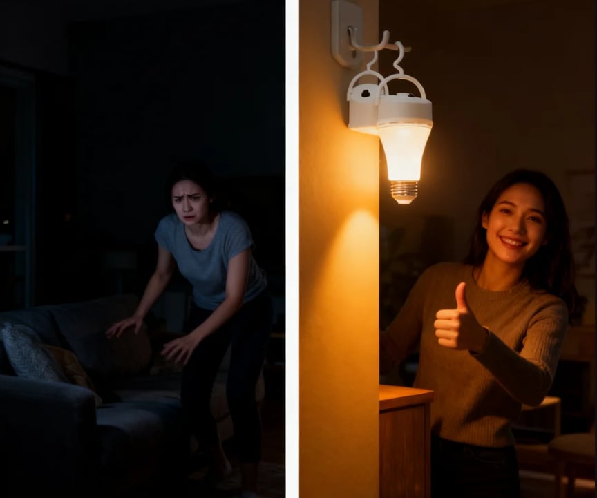 ⏰This Week's Special only $9.99-Rechargeable Emergency Light Bulbs