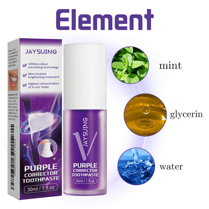 🔥Hot Sale 50% OFF🔥 Whitening Toothpaste Purple Brightening White Toothpaste