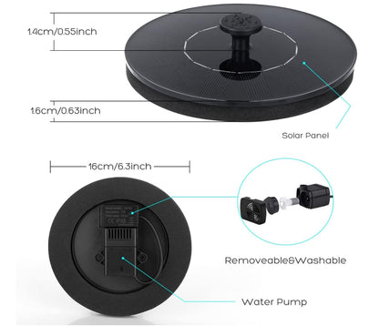 Last Day 49% OFF🔥 Solar-Powered Baby Bathtub Water Pump