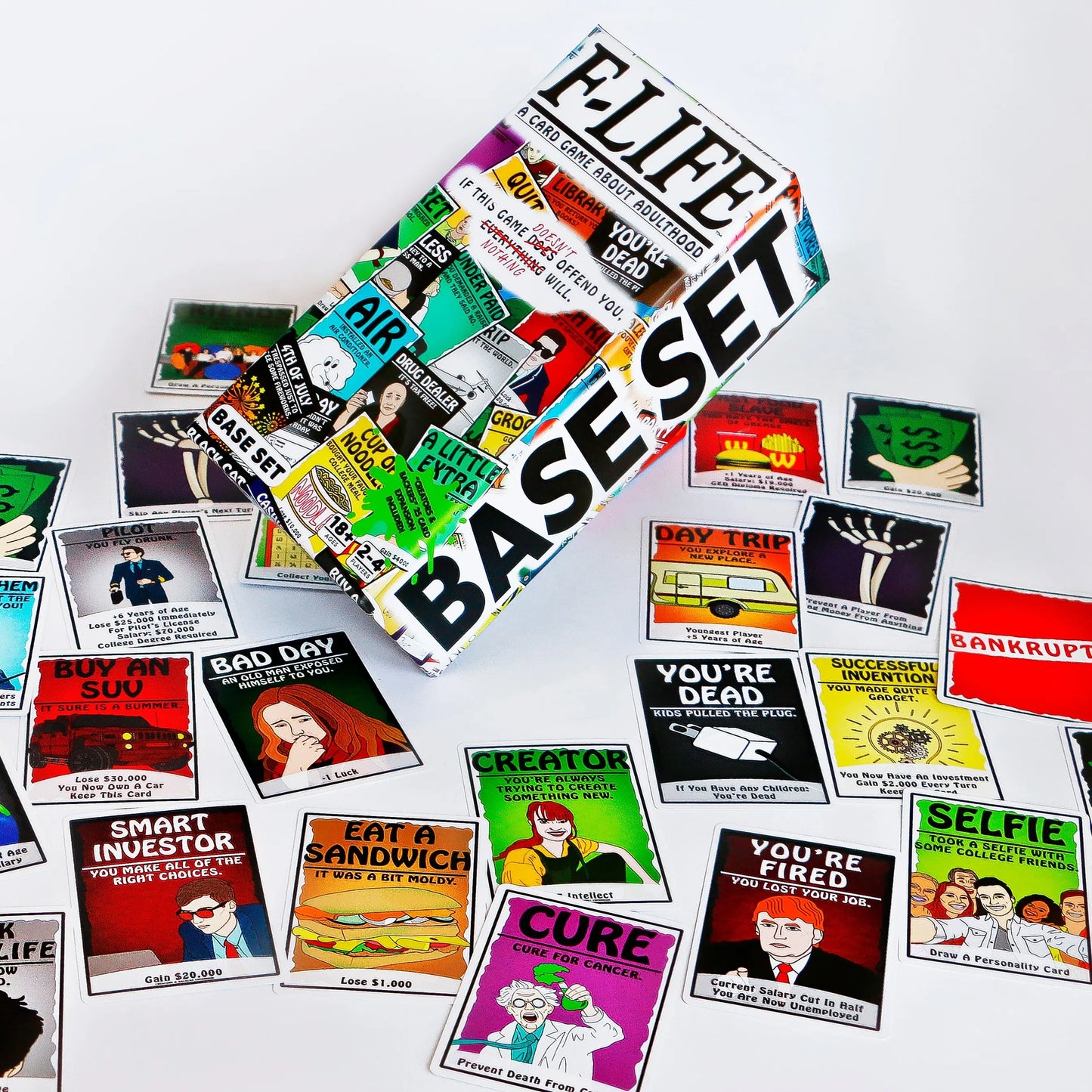 F-Life: A Card Game About Adulthood - Dark-Humored Party Game