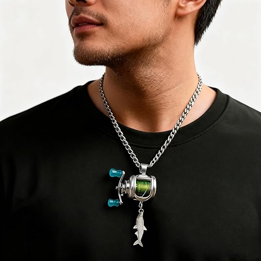 🔥HOT SALE 49% OFF - Fishing Reel Jewelry Set Stainless
