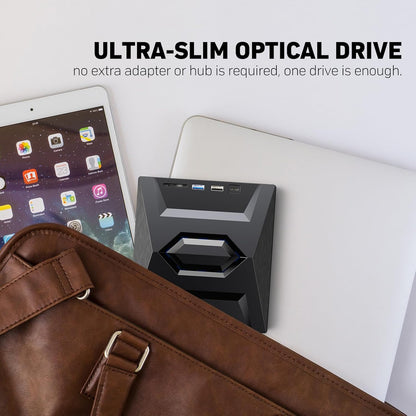7-in-1 External USB DVD Drive & Blu-ray Player