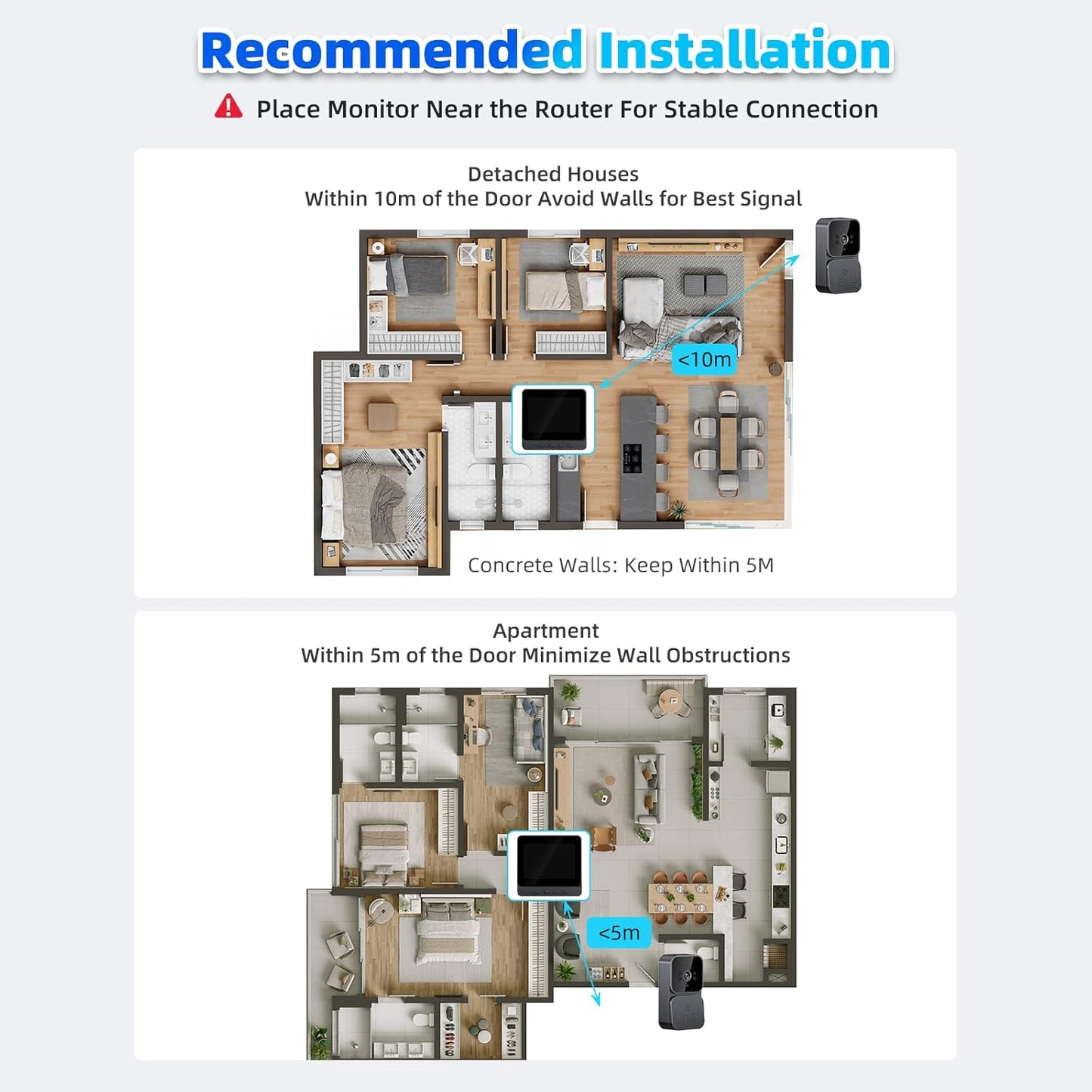 🔥New Year's Special Offer 50%OFF🎉Wireless doorbell camera: 1080P.