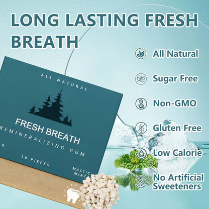 Hot Sale 50% OFF🔥 Organic MASTIC MINT remineralizing chewing gum with Nano-hydroxyapatite