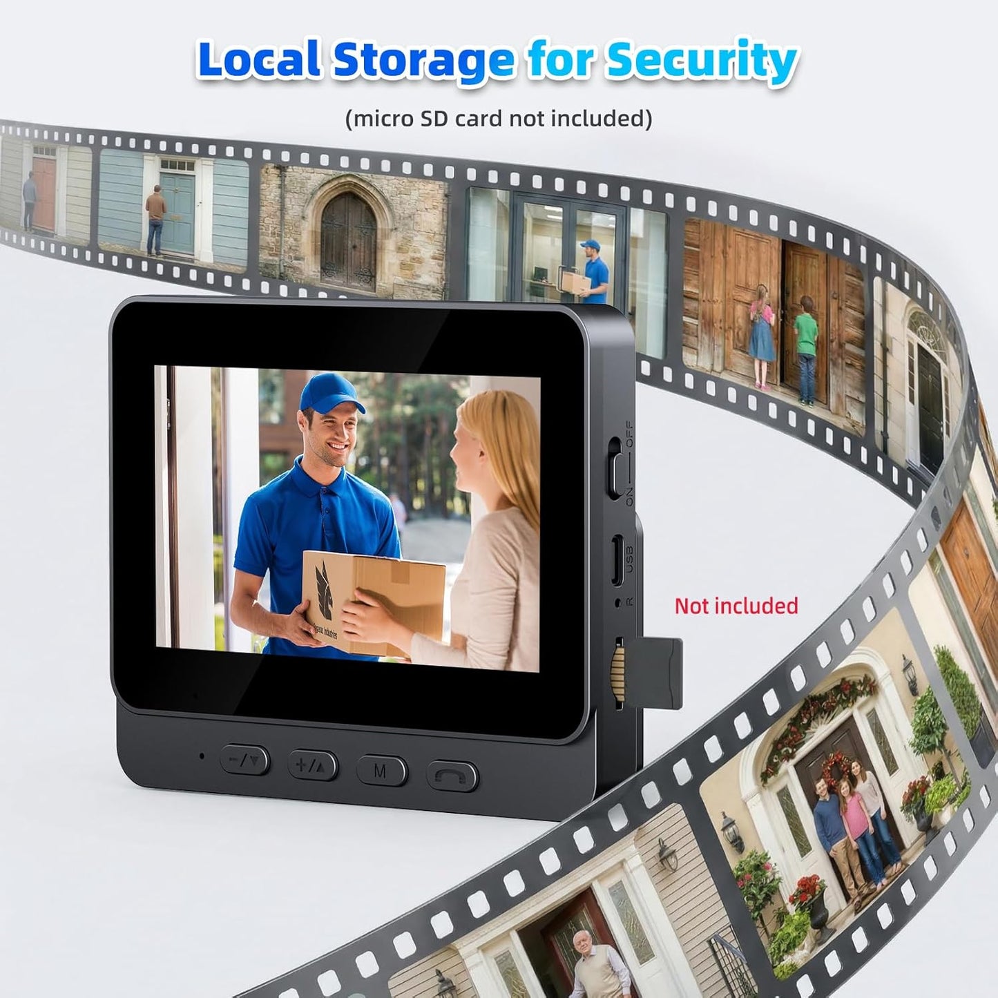 🔥New Year's Special Offer 50%OFF🎉Wireless doorbell camera: 1080P.