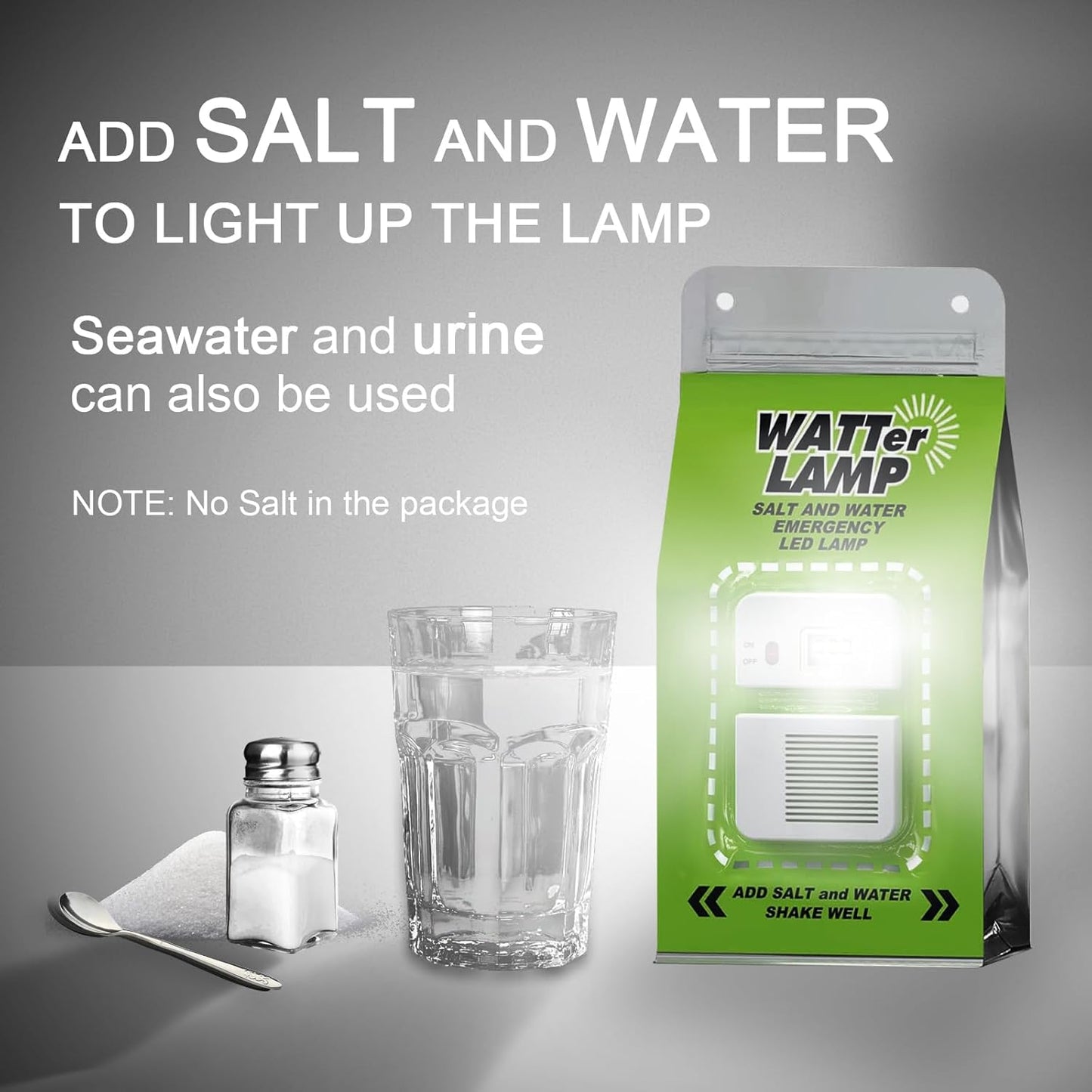 🌞HOT SALE 49% OFF✨ Emergency Light Salt Water Lamp💦⚡