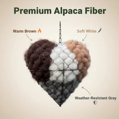 🔥LAST DAY 49% OFF - 🕊️🏡Handmade Natural Alpaca Fiber Bird Nesting Heart❤️
