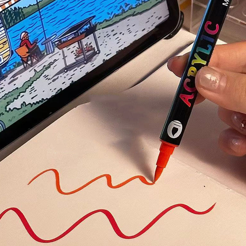 🔥HOT SALE 49% OFF 🔥 Double-ended acrylic markers, art supplies set, doodling markers