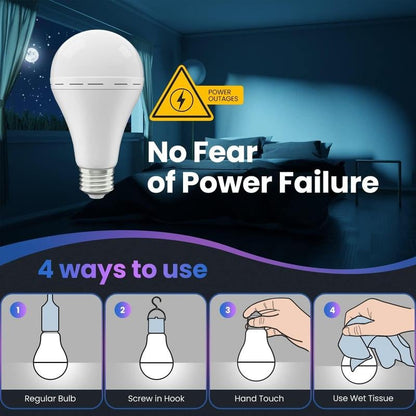 ⏰This Week's Special only $9.99-Rechargeable Emergency Light Bulbs