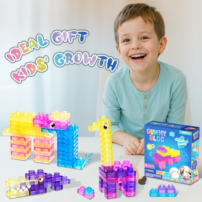 🔥Hot Sale 50% OFF🔥 40-Piece Toddler Soft Sensory Building Blocks — Children's Montessori Soft Rubber Stacking Toy Set