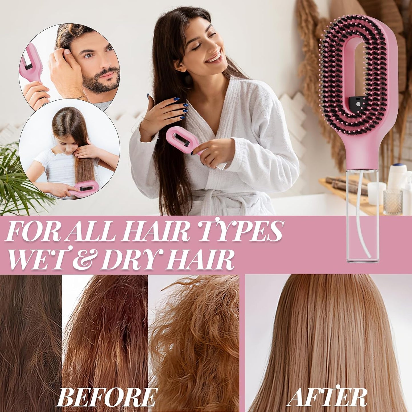 🔥2026 Spring special offer 49% off -Brush & Hydrate Your Hair in One Step