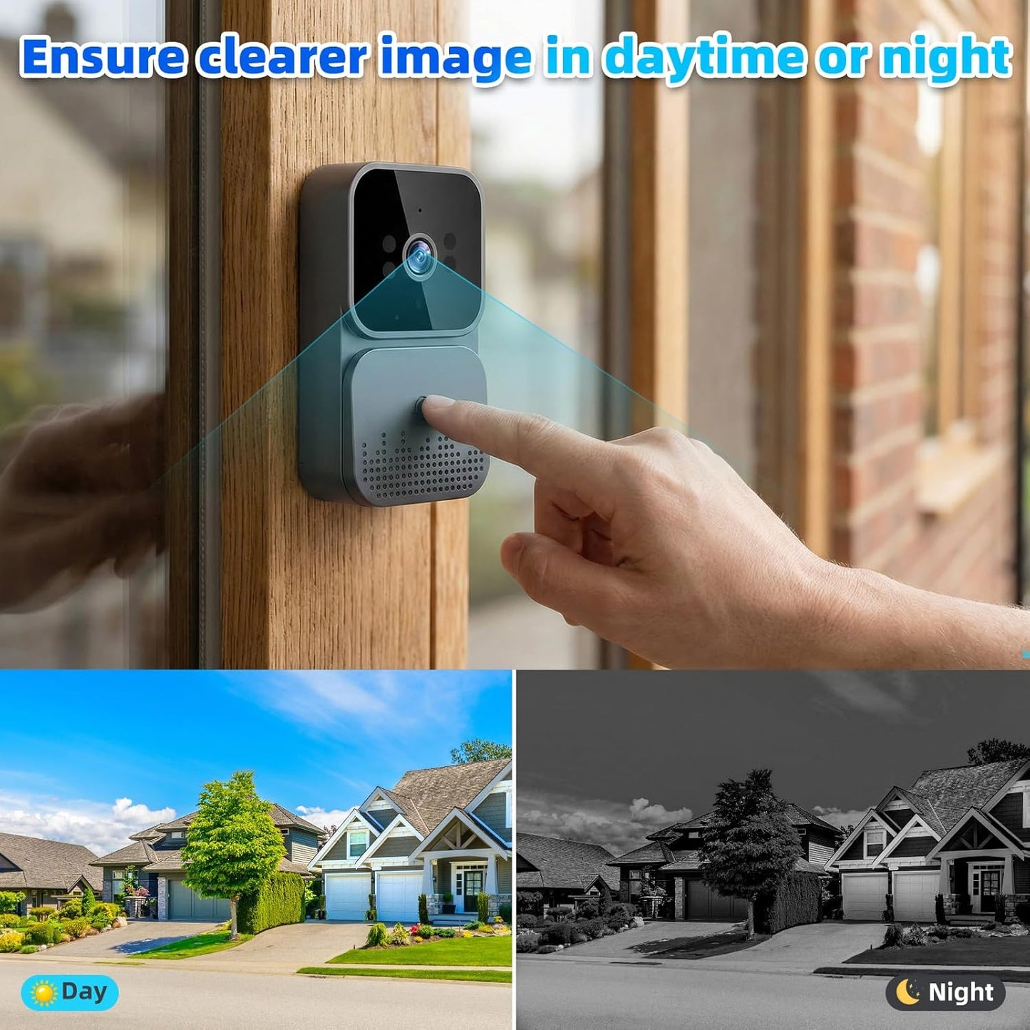 🔥New Year's Special Offer 50%OFF🎉Wireless doorbell camera: 1080P.