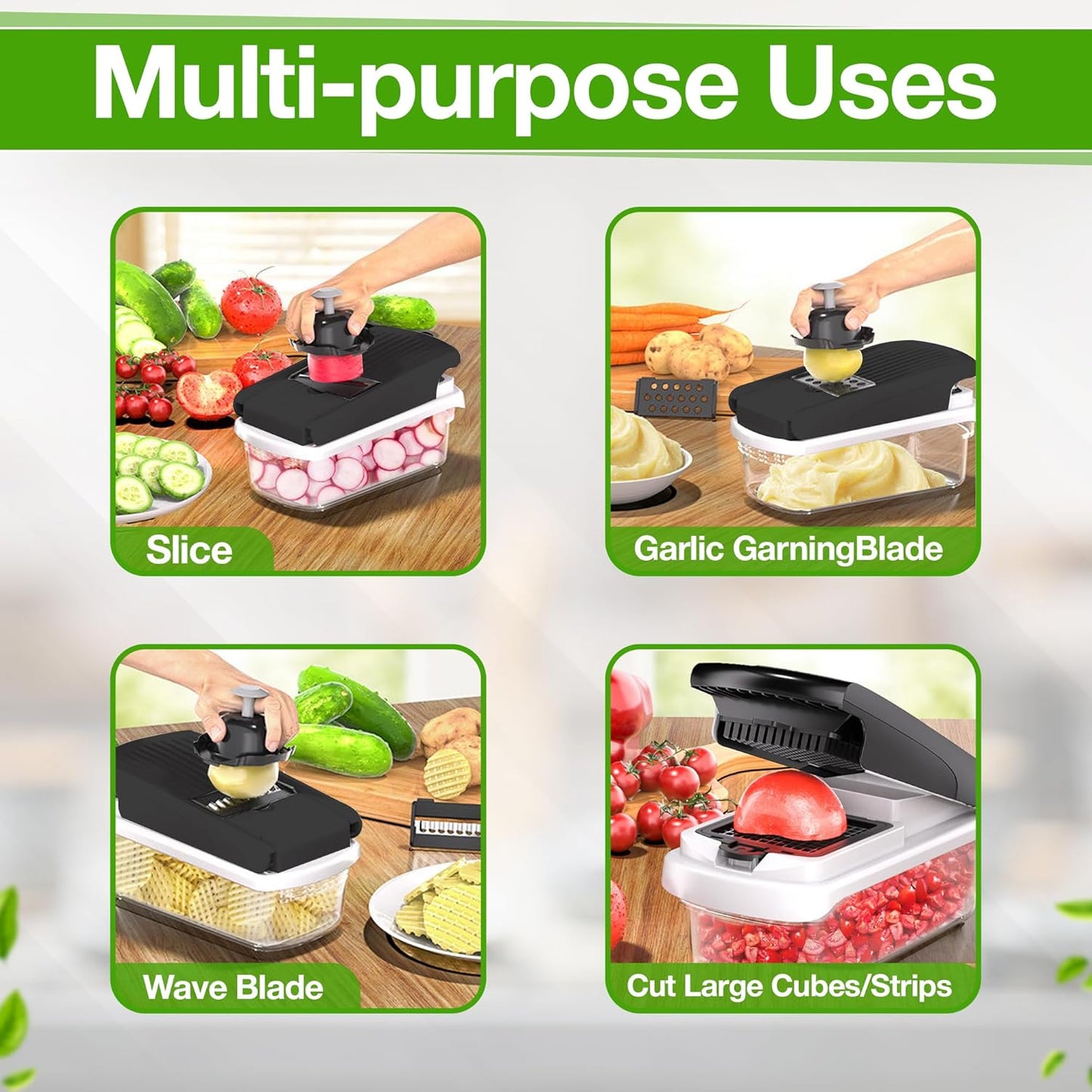 🔥Hot sale 49% off🔥 New multi-functional kitchen vegetable chopper with seven blades